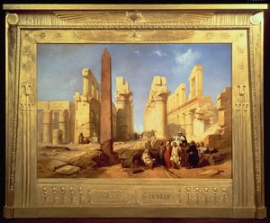 Le rovine del Palazzo di Karnak a Tebe, 1856 da Jacob Jacobs